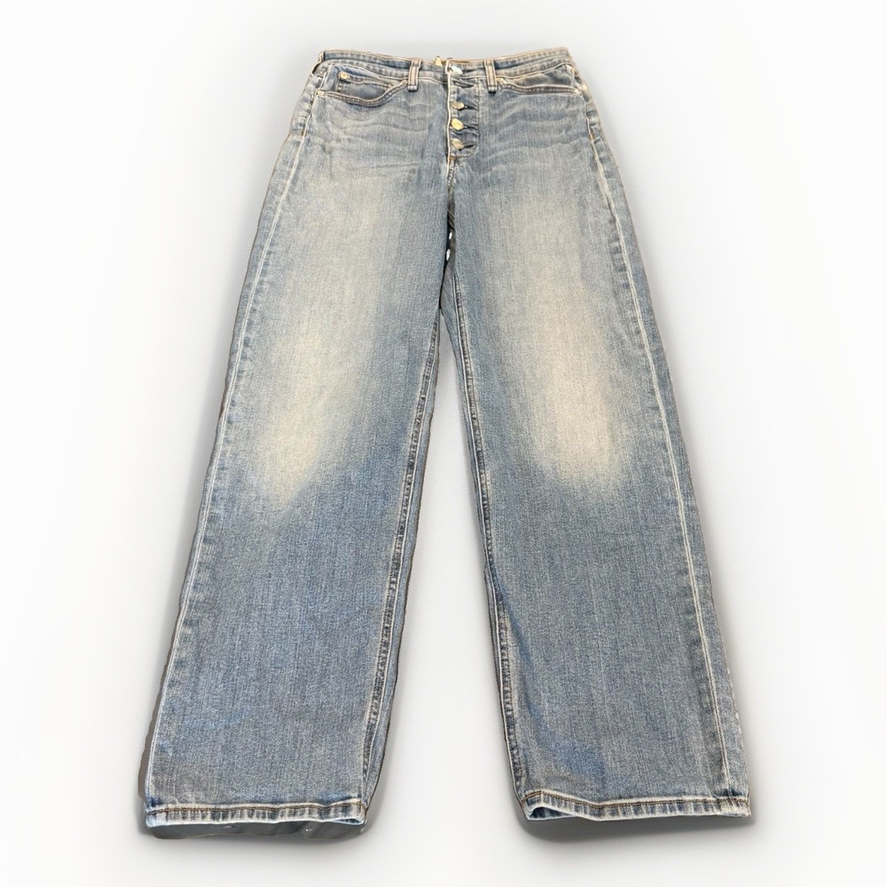 Rag & Bone New York Jane Super High Rise Ankle Cigarette Blue Denim Jeans - 29